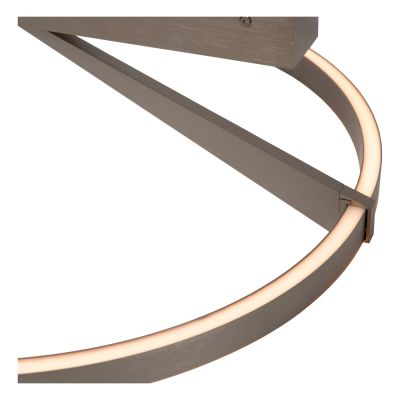 Lucide APPLAUSE - Flush ceiling light - Ø 60 cm - LED Dim. - CCT - 1x40W 2200K/4000K - Grey iron - Premium